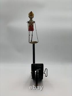 Vintage 1939 Walt Disney Marx Pinocchio Wind Up Tin Toy In Working Great Cond