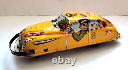 Vintage 1940's Marx Friction Wacky Taxi Tin Toy Car