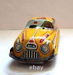 Vintage 1940's Marx Friction Wacky Taxi Tin Toy Car