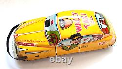 Vintage 1940's Marx Friction Wacky Taxi Tin Toy Car