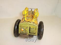 Vintage 1940's Marx Jumpin Jeep Tin Litho Wind Up Army Jeep 22C