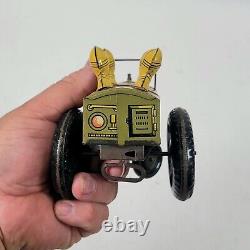 Vintage 1940's Marx Military Jumpin Jeep Tin Wind Up Excellent Condition