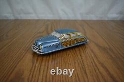 Vintage 1940s-50s Marx Tin Wind Up Woody Sedan 7JA2 Working 7.5 L