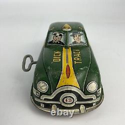 Vintage 1940s Marx Dick Tracey Police Station & Squad Car Tin Litho Windup Nice