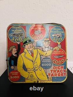 Vintage 1941 Marx Toys Tin Litho Dick Tracy Target Toy Board