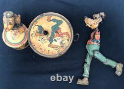 Vintage 1946 MARX Walt Disney's Donald Duck Duet Wind Up Tin Metal PARTS REPAIR