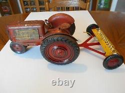 Vintage 1949 Marx Custom 5 Piece Sales & Service Farm Machinery Set, No Box Used