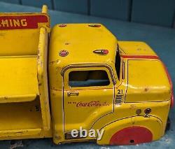 Vintage 1950'S Era Marx Tin Toy Coca-Cola Delivery Truck, READ DESCRIPTION