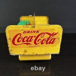 Vintage 1950'S Era Marx Tin Toy Coca-Cola Delivery Truck With Bottles And Dolly