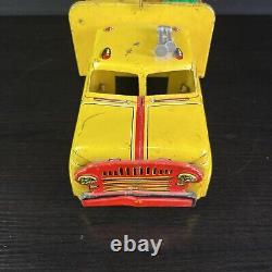 Vintage 1950'S Era Marx Tin Toy Coca-Cola Delivery Truck With Bottles And Dolly