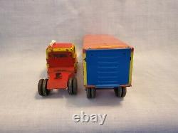 Vintage 1950'S Marx Litho Marcrest Livestock Lines Delivery Truck Tin Toy Set