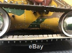 Vintage 1950's-1960's Marx Tin Litho E-12 Tank Toy Military withKey Wind-Up RARE