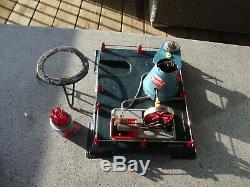 Vintage 1950's MARX Line Mar Linemar Japan ATOMIC REACTOR STEAM ENGINE Tin Toy