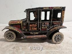 Vintage 1950's MARX Old Jalopy Tin Toy Wind-Up Car Works VERY GOOD CONDITION