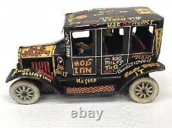 Vintage 1950's MARX Old Jalopy Tin Toy Wind-Up Car Works VERY GOOD CONDITION