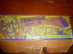 Vintage 1950's MARX ROBIN HOOD Tin-Litho CASTLE PLAYSET