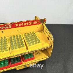 Vintage 1950's Marx Coca Cola Delivery Truck With Bottles Tin Litho