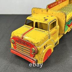 Vintage 1950's Marx Coca Cola Delivery Truck With Bottles Tin Litho