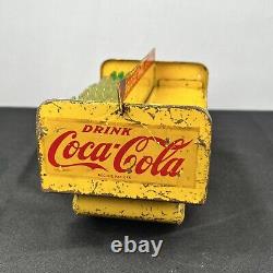 Vintage 1950's Marx Coca Cola Delivery Truck With Bottles Tin Litho