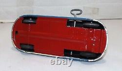 Vintage 1950's Marx Family Woody Station Wagon Windup Tin Toy Car