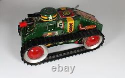 Vintage 1950's Marx Fighting Tank Tin Litho Wind Up Toy