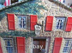 Vintage 1950's Marx Johnny Tremain Tin Litho Sons of Liberty Building withSoldiers