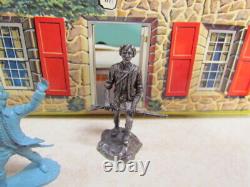 Vintage 1950's Marx Johnny Tremain Tin Litho Sons of Liberty Building withSoldiers