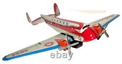 Vintage 1950's Marx NC10 Sky cruiser 50234 Tin Stratoliner Airplane Nice