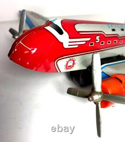 Vintage 1950's Marx NC10 Sky cruiser 50234 Tin Stratoliner Airplane Nice