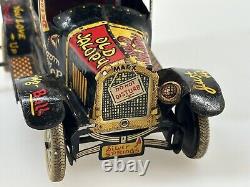 Vintage 1950's Marx Old Jalopy Tin Toy Antique Car Windup Working