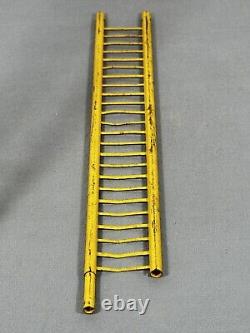 Vintage 1950's Marx Tin Litho Climbing Fireman Toy WORKS, See VIDEO