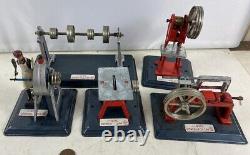 Vintage 1950's Tin Line Mar Toys Steam-engine Accessories Saw Grinder