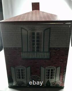 Vintage 1950s Marx Metal Tin Litho Dollhouse Suburban Colonial