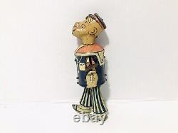 Vintage 1950s Marx U. S. A. Tin Walking Popeye Wind Up Toy, Works