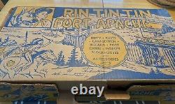 Vintage 1956 Rin Tin Tin Apache Fort Lot Original Box and Instructions