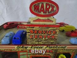 Vintage 1960 Marx Tin Litho Service Center