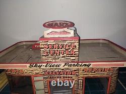 Vintage 1960 Marx Tin Litho Service Center