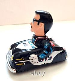 Vintage 1960's Marx Friction International Agent. 012 Tin Toy Car Japan