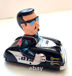 Vintage 1960's Marx Friction International Agent. 012 Tin Toy Car Japan