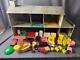 Vintage 1960s Marx Tin Metal Doll House with 33 Plastic Furniture Items rd