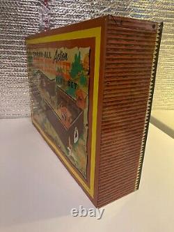 Vintage 1968 Marx Fort Apache Carry-All Action Playset with Tin Building Row