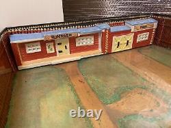 Vintage 1968 Marx Fort Apache Carry-All Action Playset with Tin Building Row