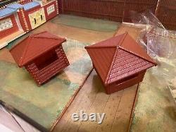 Vintage 1968 Marx Fort Apache Carry-All Action Playset with Tin Building Row