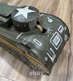 Vintage 30s Tin Marx Doughboy Tank Toy Excellent Condition
