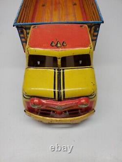 Vintage 50's MARX Inter-City Delivery Service Litho Metal Truck Original