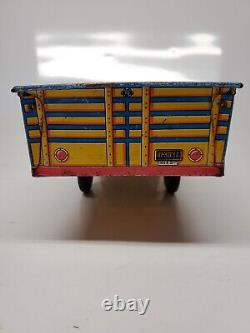 Vintage 50's MARX Inter-City Delivery Service Litho Metal Truck Original