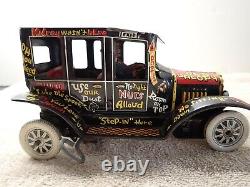Vintage 50s MARX Old JALOPY Tin Litho Wind-Up Toy CAR Near Mint