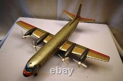 Vintage American Airlines Marx N6100A Battery-Powered Tin Toy Airplane 1960S Old