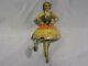 Vintage Antique MARX Toy Ballerina Spinning Top Tin Litho