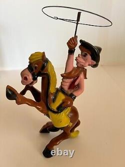 Vintage Antique Original MARX Disney's Pecos Bill Tin Litho Wind-Up RARE